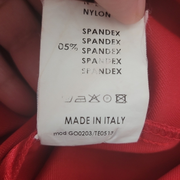 Maeva Red Stretchy Knee Length Skirt - Picture 10 of 10